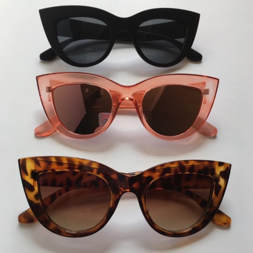 Pink Cat Eye Sunglasses Celebrity Style - Picture 2 of 2